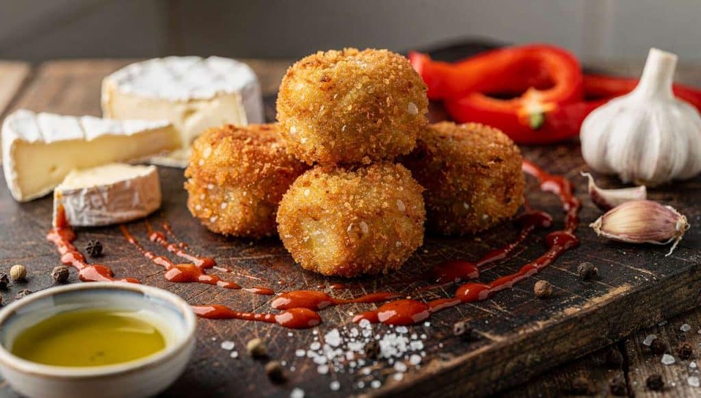 Croquettes au camembert et coulis de poivrons rouges : la recette facile et gourmande