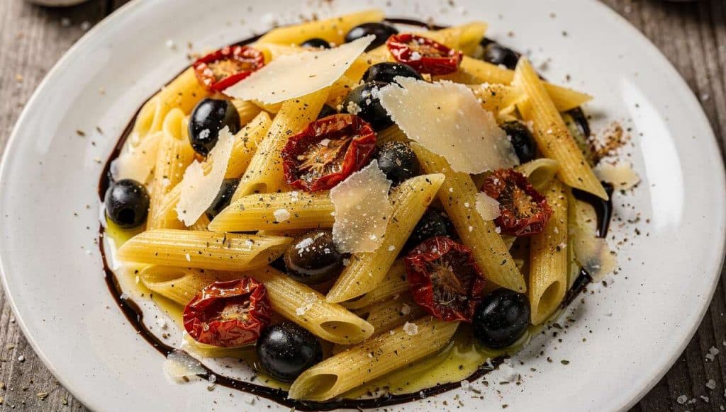 Recette italienne : salade de pâtes au fromage