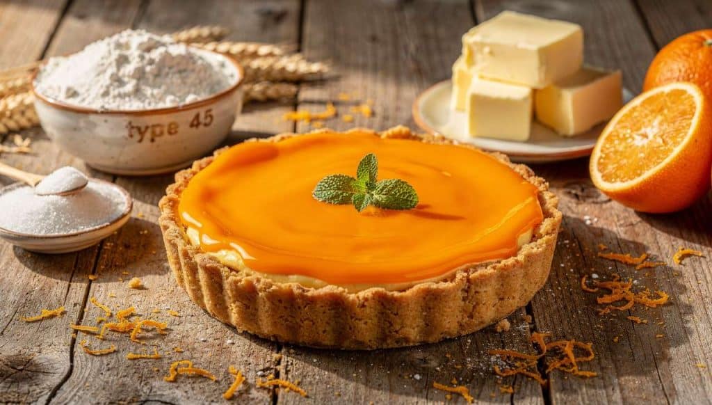 Tarte onctueuse à l'orange et fromage frais : découvrez la recette