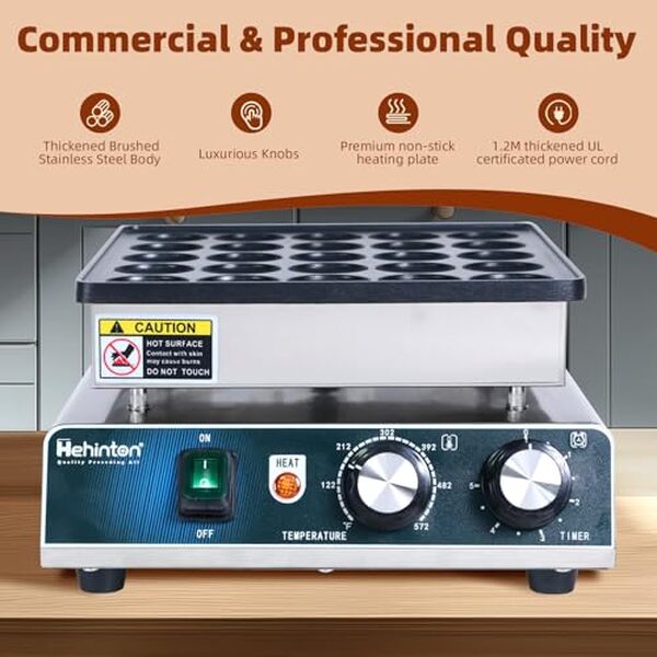 Découvrez les performances et la praticité de la machine à mini crêpes Hehinton : un appareil innovant pour réussir vos crêpes à chaque utilisation