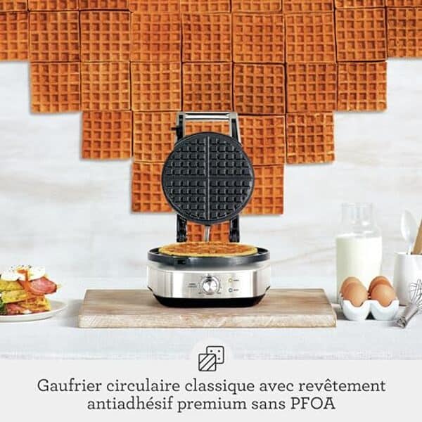 Découvrez notre test complet du gaufrier Sage The No-Mess Waffle : un appareil en acier inoxydable offrant une efficacité professionnelle pour des gaufres parfaites à chaque utilisation