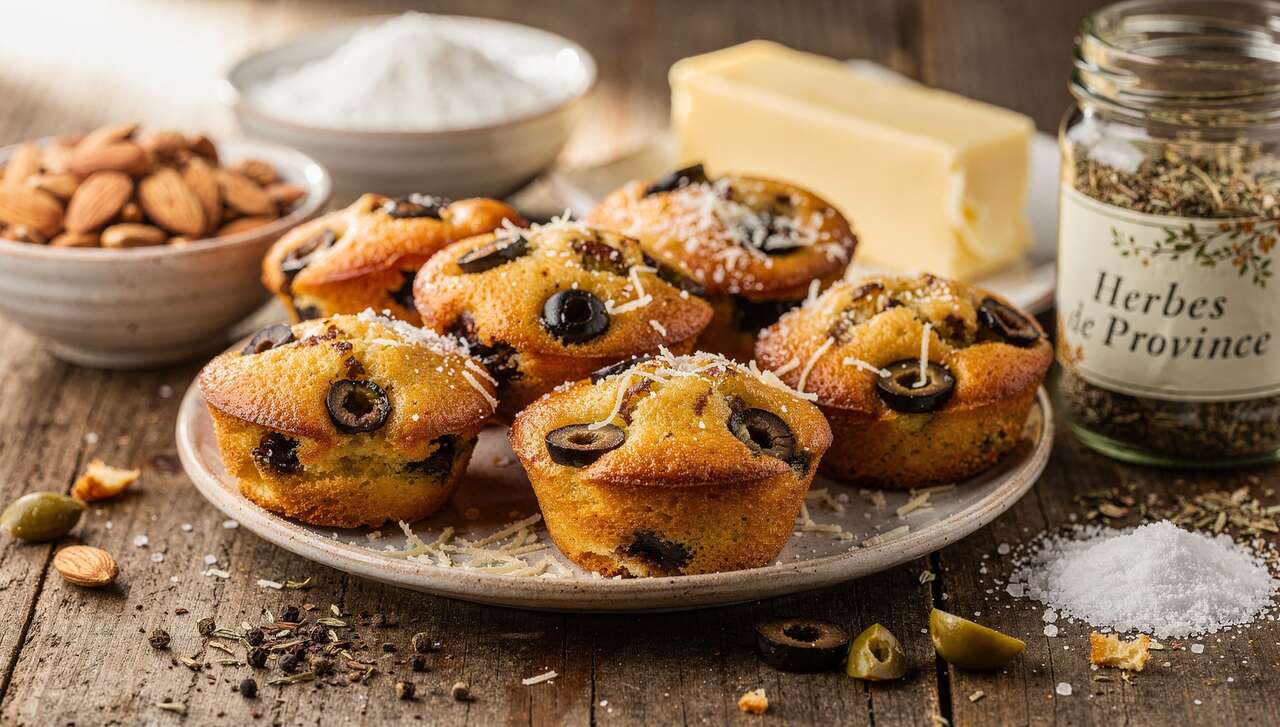 Financiers aux olives et au fromage : recette savoureuse