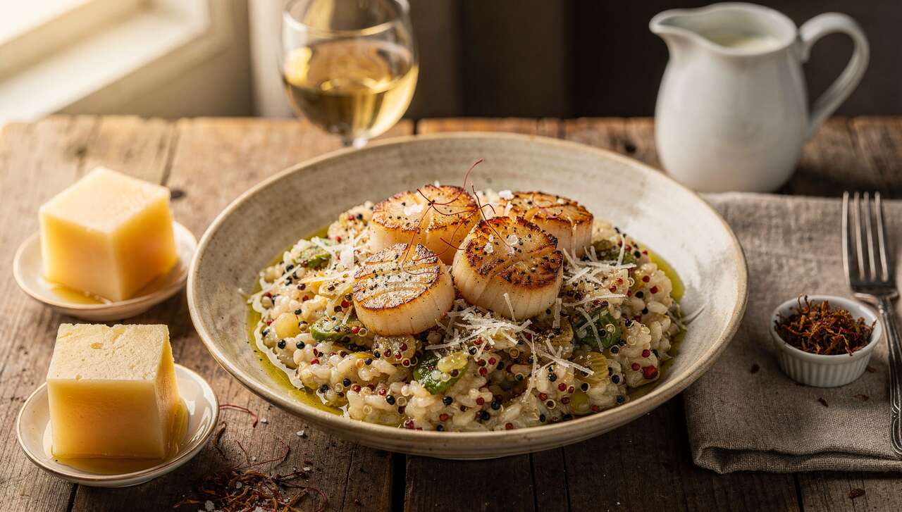 Recette de Quinotto aux Saint-Jacques