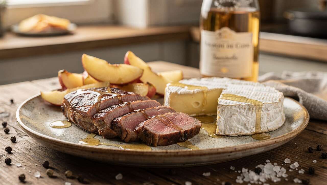 Magret de canard aux pommes et Camembert : une recette savoureuse