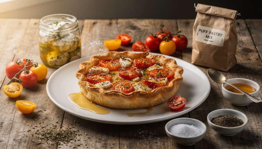 Tarte tomate chèvre : recette facile et savoureuse