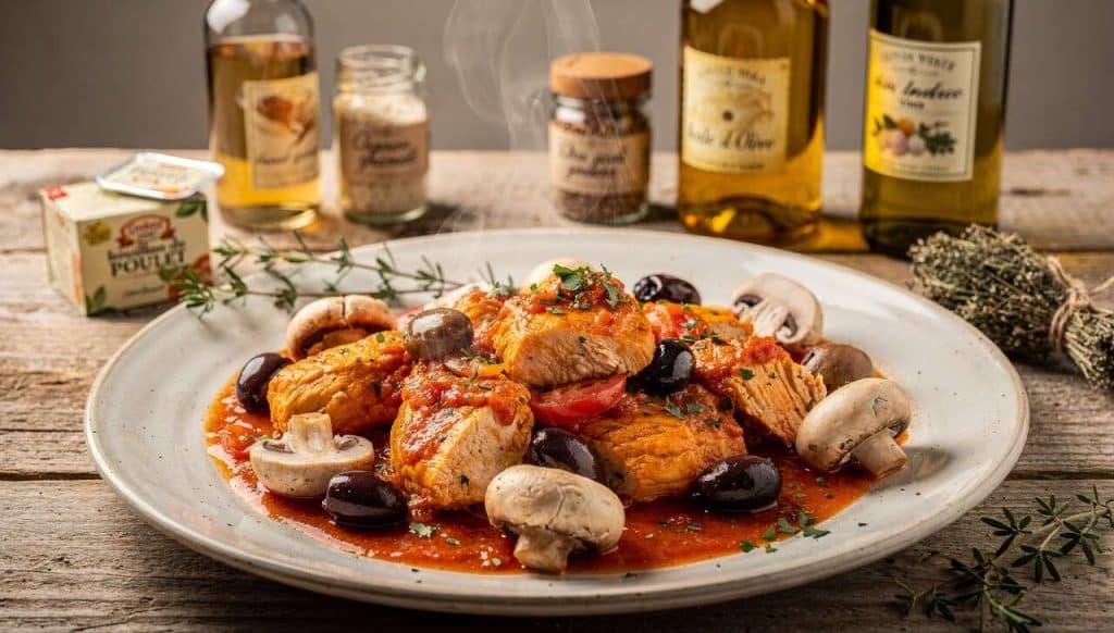 Recette du poulet marengo facile et savoureuse