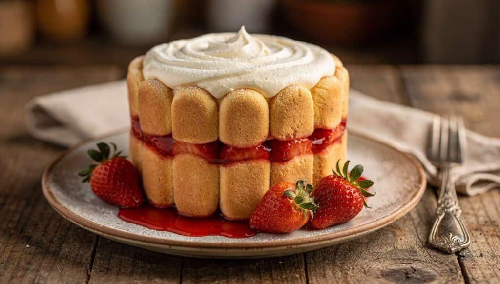 Recette facile : charlotte aux fraises