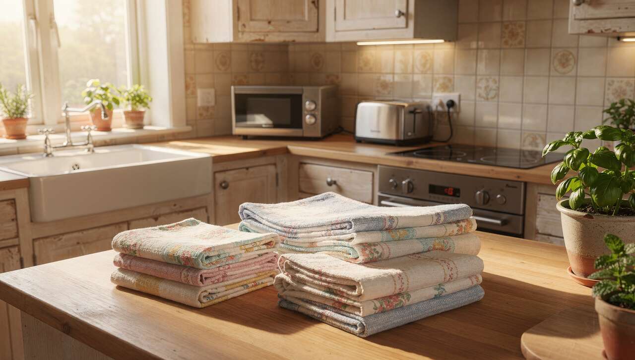 Recycler les vieux draps en chiffons d'appoint