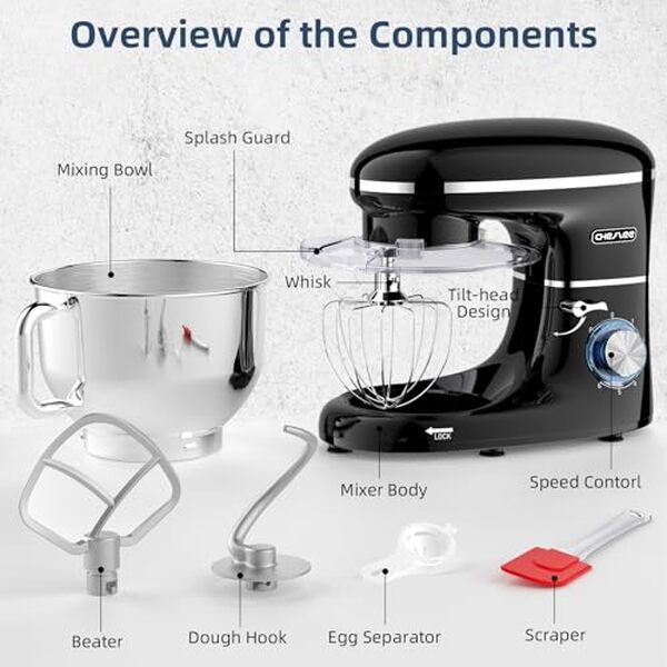 Découvrez le robot pâtissier Cheflee 2000W dans notre test : un expert silencieux, puissant et incontournable pour vos pâtisseries maison.