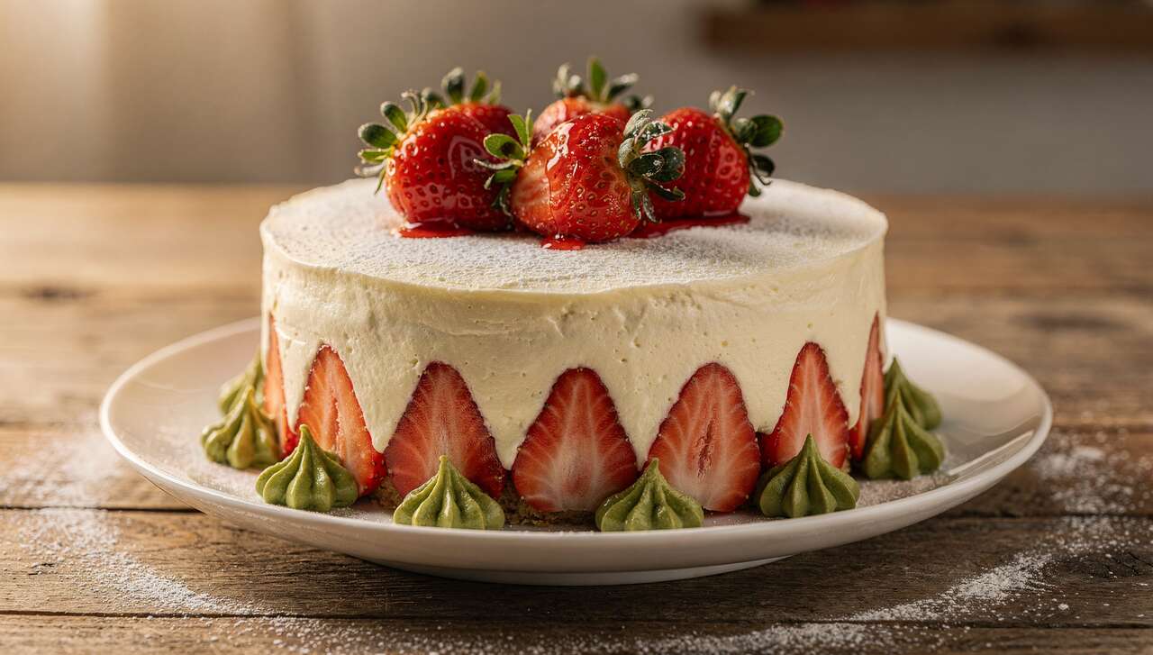 Fraisier au mascarpone : recette gourmande