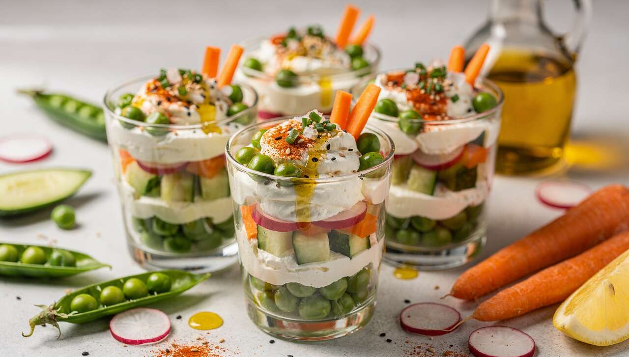 Verrine primeur au fromage frais : recette gourmande