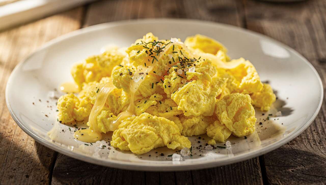Brouillade d'œufs au fromage : recette savoureuse et facile