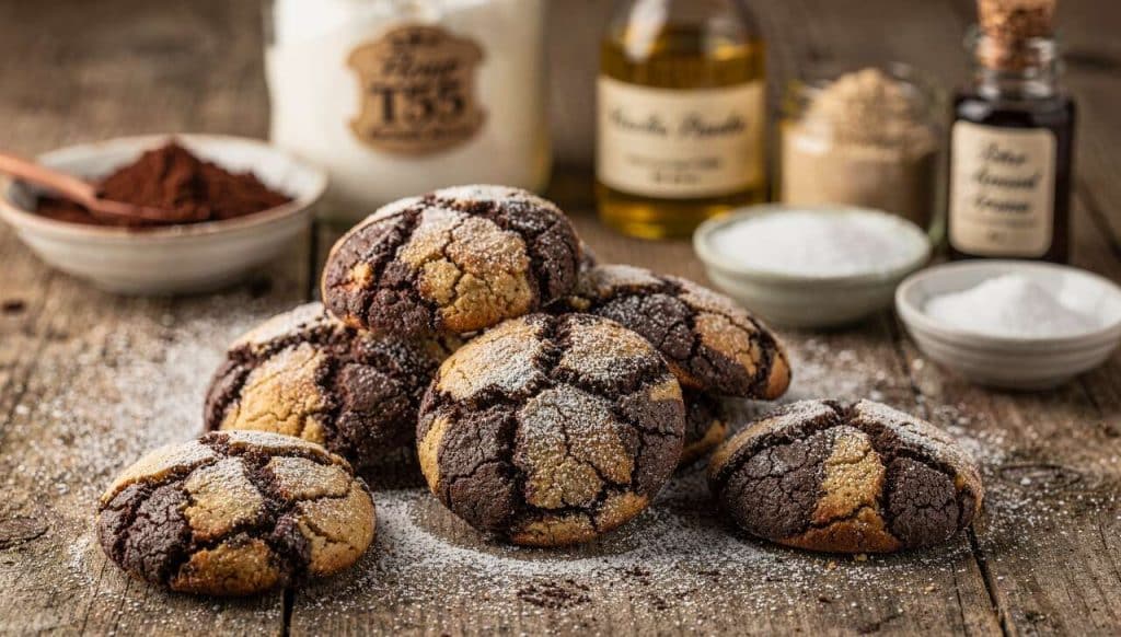 Recette facile de crinkles vanille-chocolat-amande