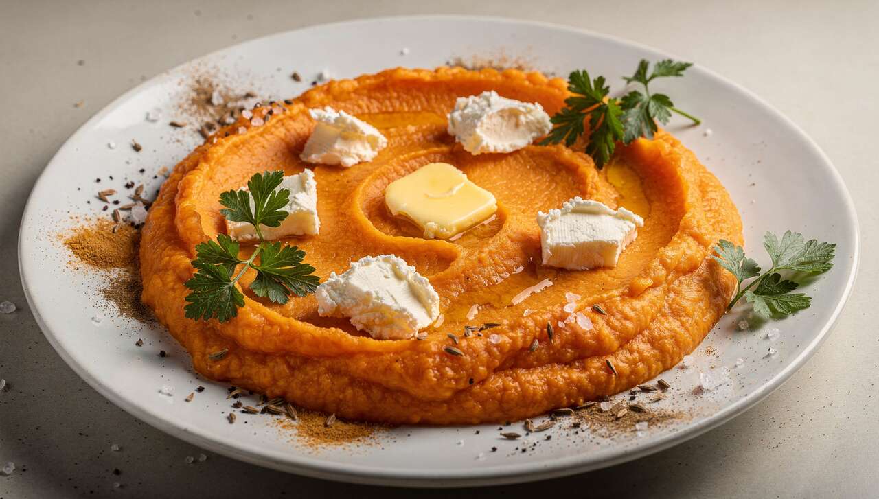 Purée de carotte au cumin et fromage frais : recette délicieuse