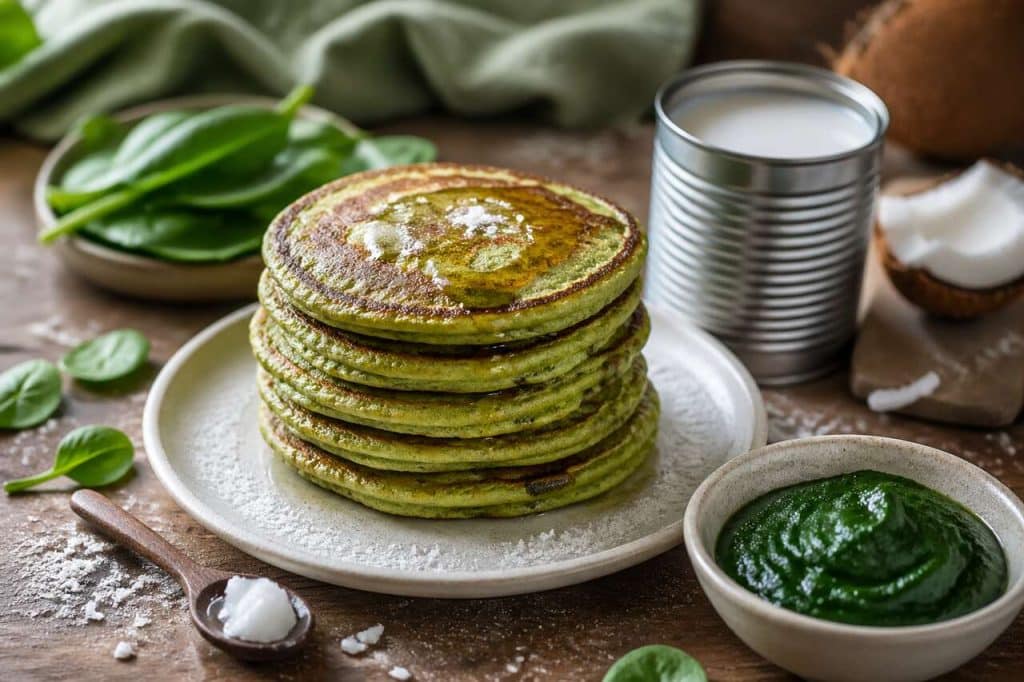 Recette de pancakes aux épinards : moelleux et sains en 5 ingrédients