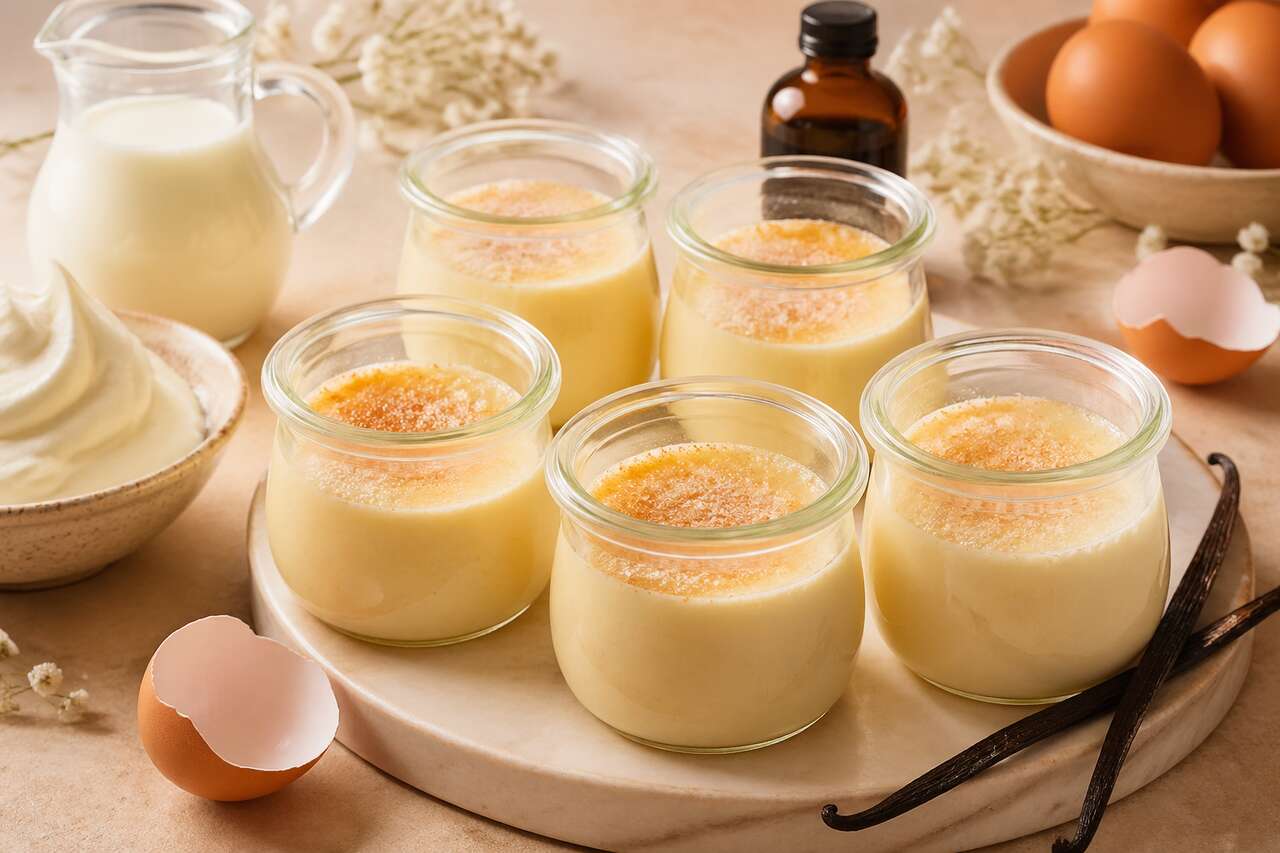 Recette : petits pots de crème vanille au fromage frais
