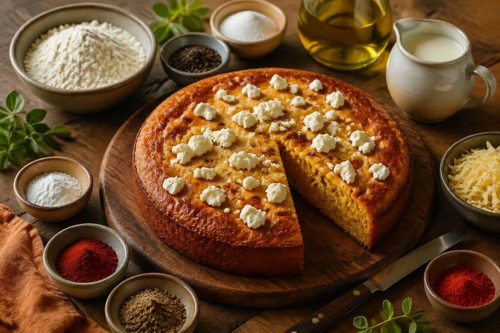 Cake aux épices et fromage de chèvre frais : recette savoureuse