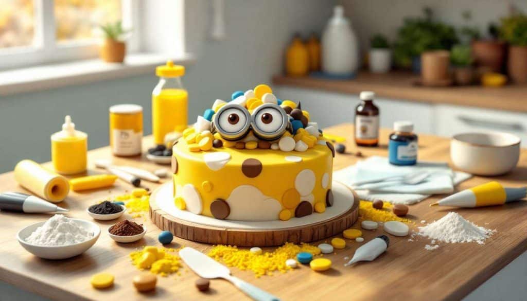 Gâteau minion 3d : recette facile et amusante
