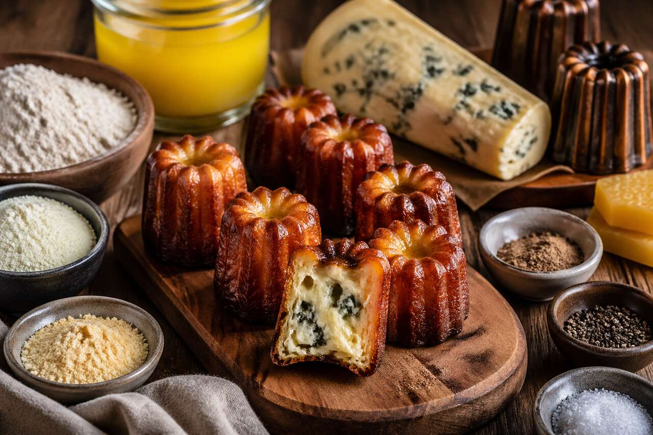 Canelés apéritifs au fromage bleu : recette gourmande