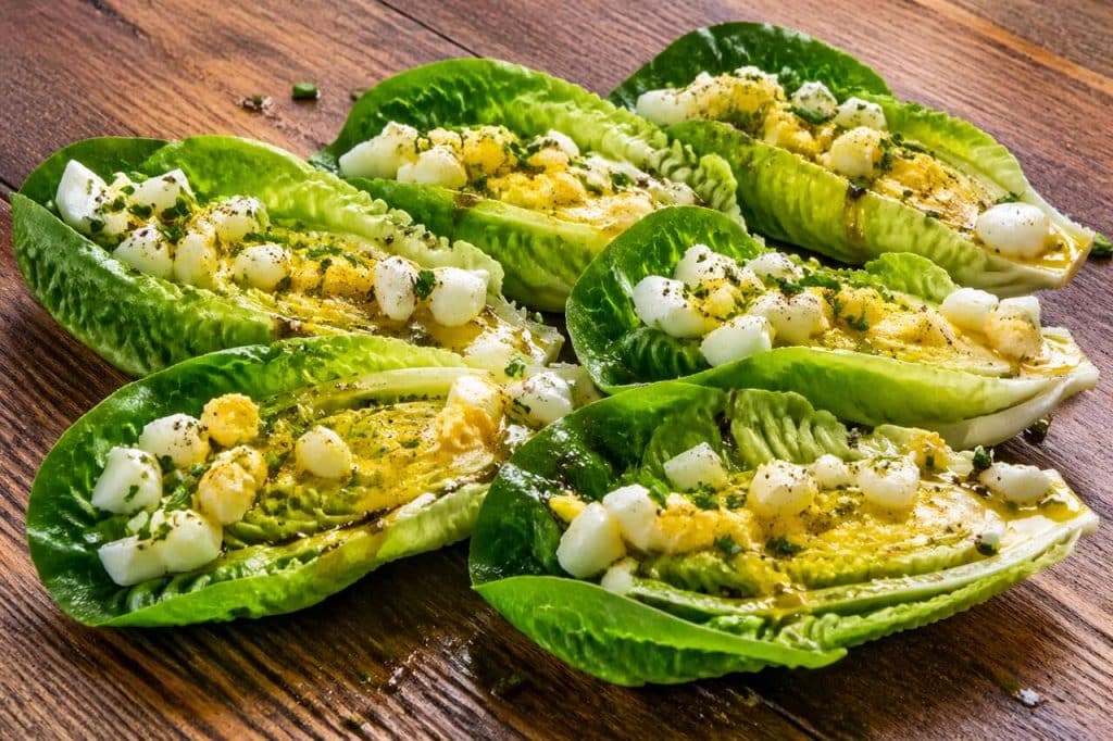 Coeurs de sucrine mimosa : recette facile et gourmande