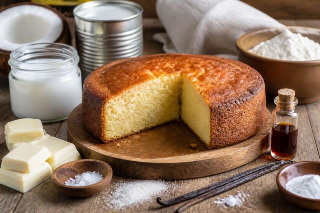 Cake fondant au chocolat blanc et vanille : la recette irrésistible