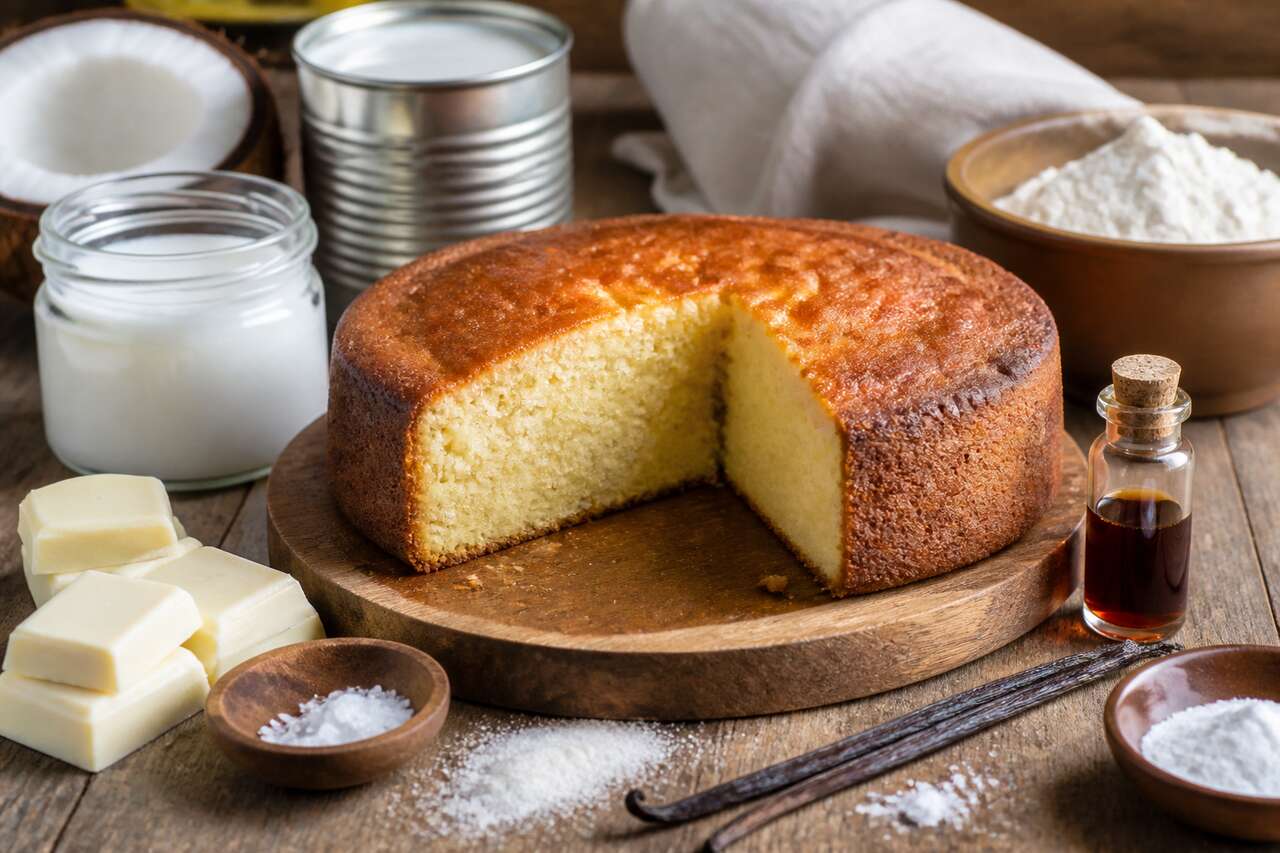 Cake fondant au chocolat blanc et vanille : la recette irrésistible