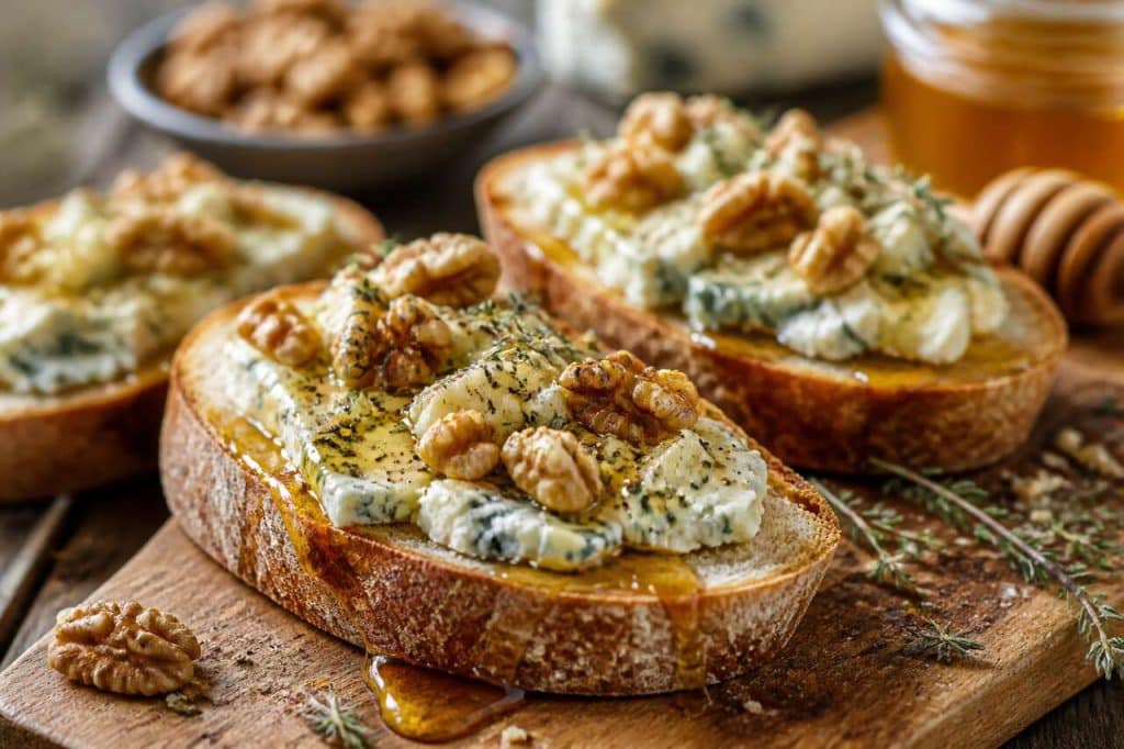 Recette de tartine au bleu : simple et savoureuse