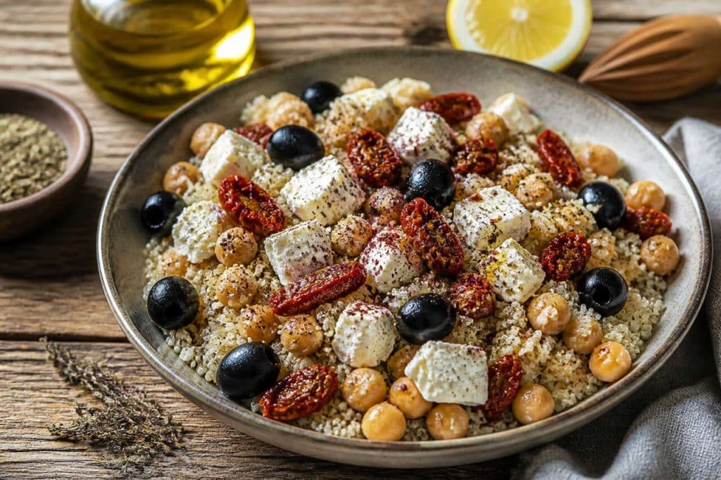 Salade de quinoa et feta : recette gourmande et facile
