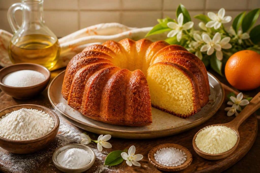 Gâteau moelleux à la fleur d'oranger : recette facile et délicieuse