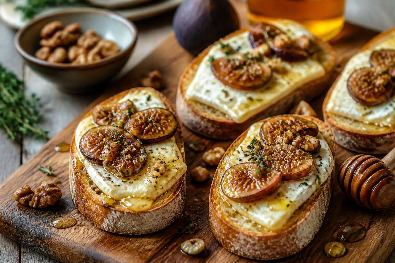 Recette de toast de chèvre chaud à la figue : un délice gourmand
