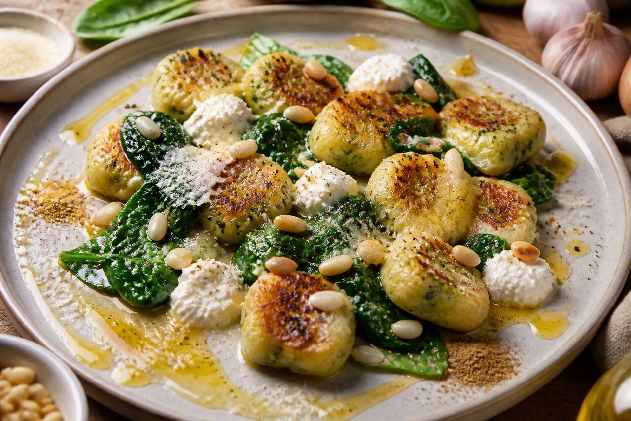 Recette de gnocchi aux épinards et fromage frais