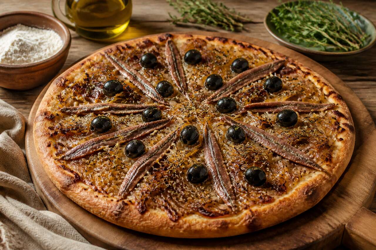 Pizza aux oignons façon pissaladière : une recette savoureuse