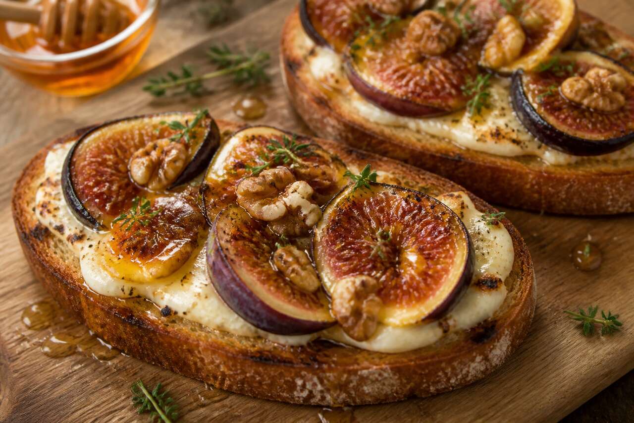 Tartines figues, miel et fromage frais : la recette gourmande