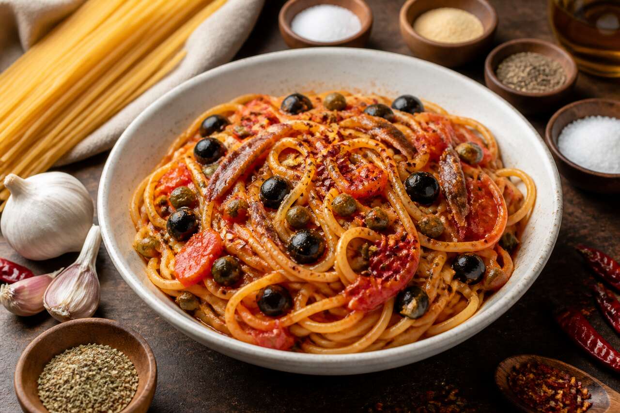 Recette de pâtes alla puttanesca : un classique italien savoureux