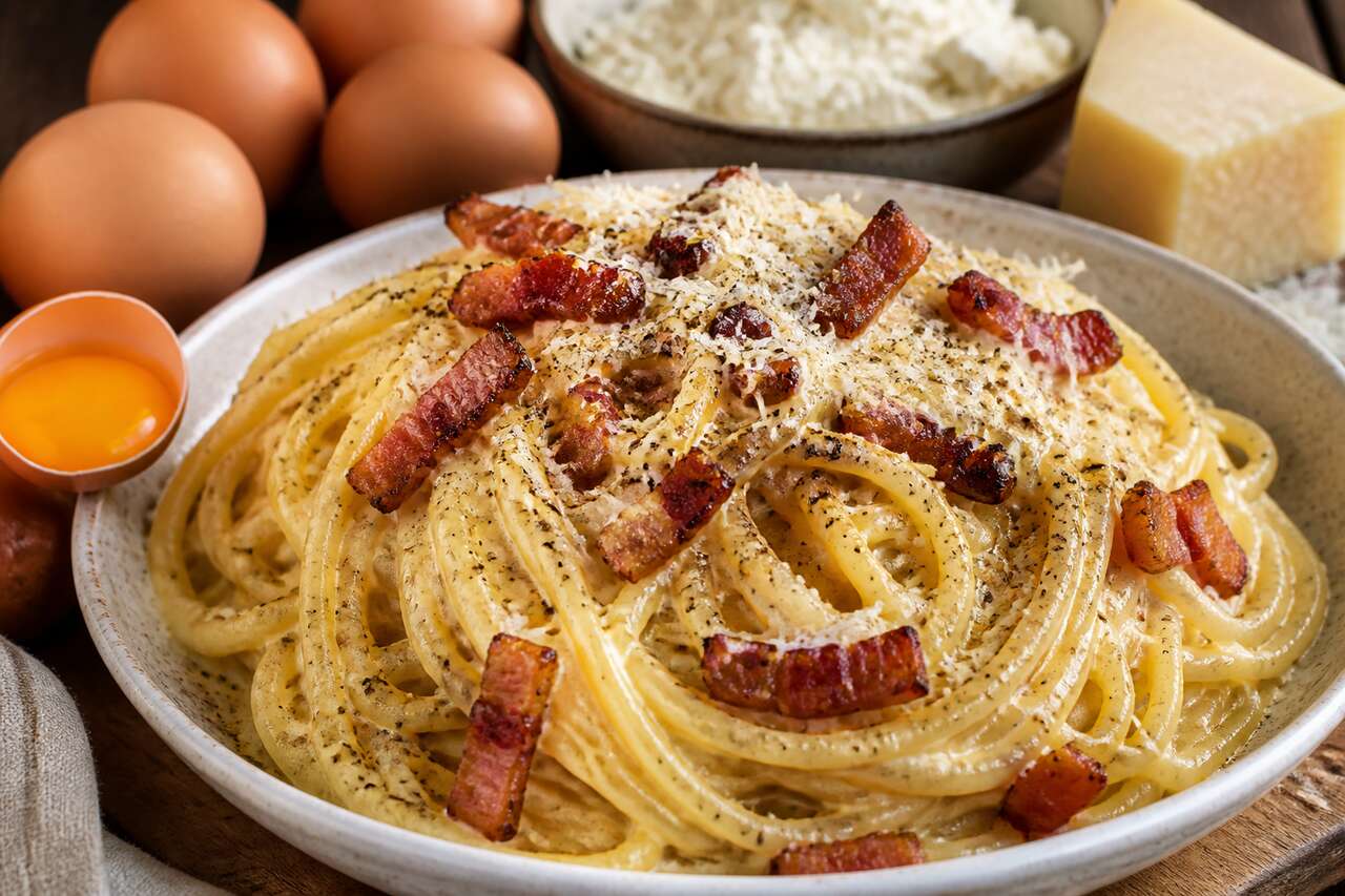 Recette de spaghetti carbonara au fromage frais