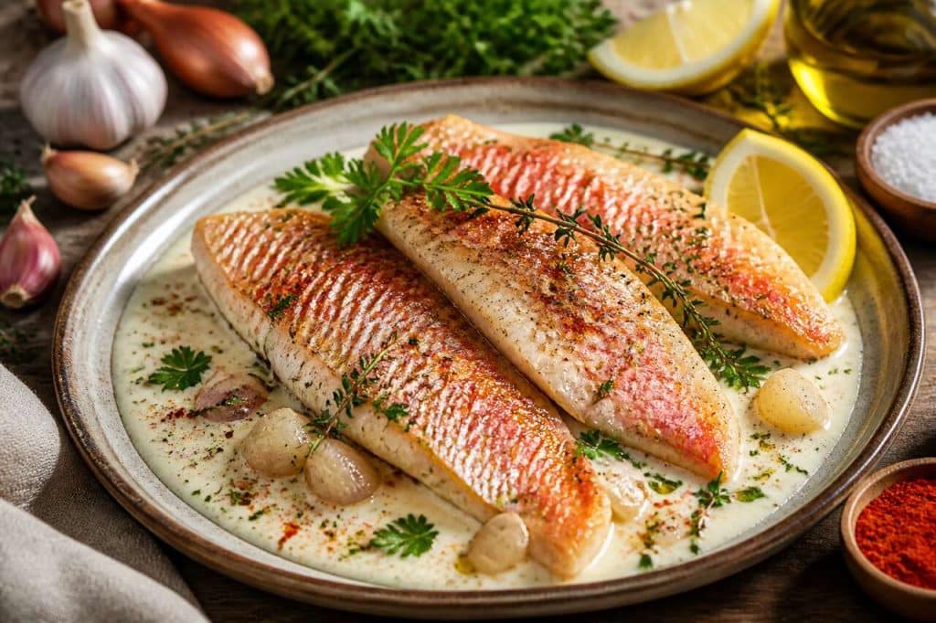 Poêlée de rouget et sauce au fromage frais : la recette gourmande