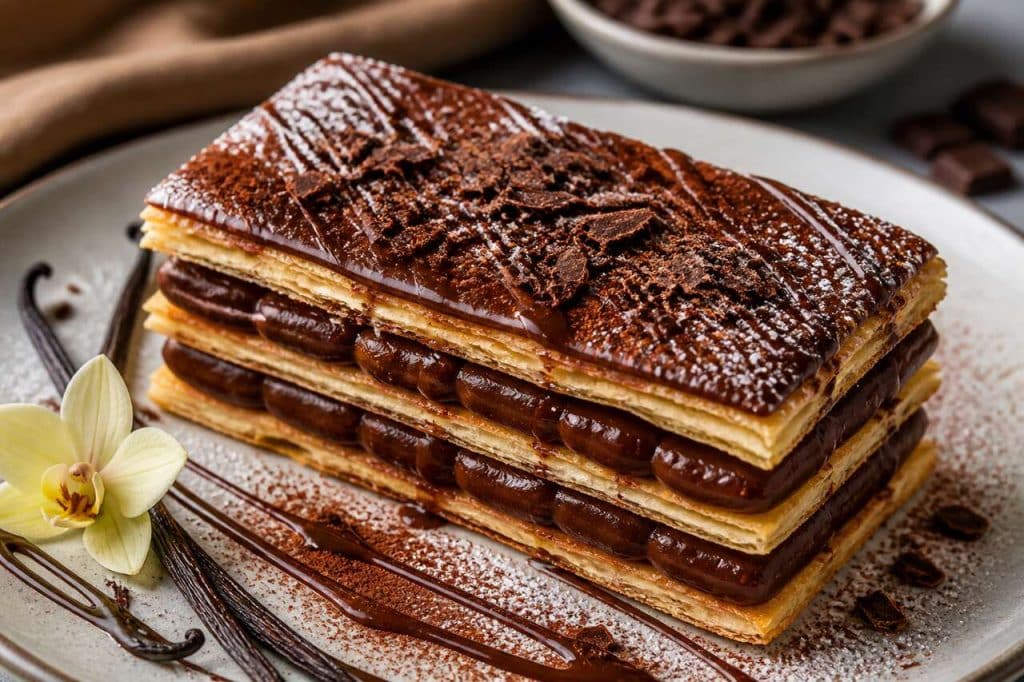 Millefeuille au chocolat : recette délicieuse et facile