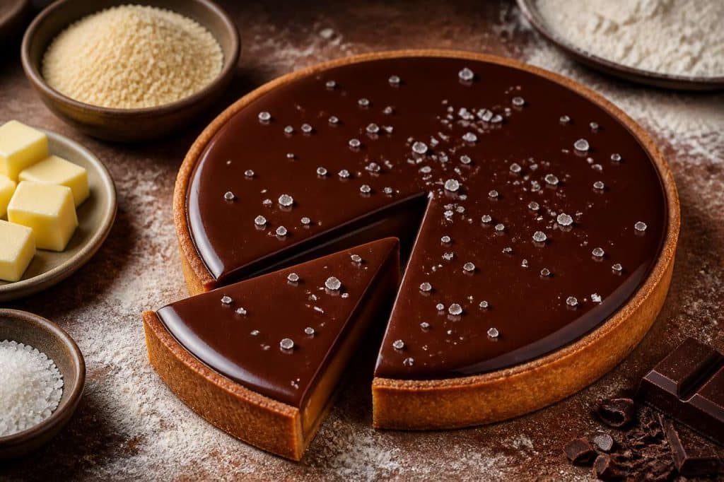 Recette tarte chocolat caramel beurre salé