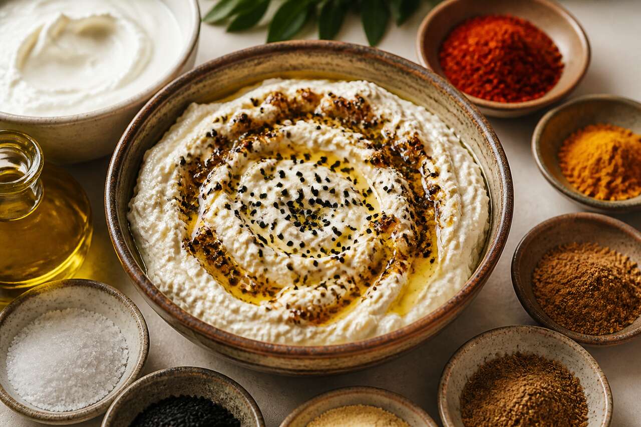 Recette de dip indien au fromage de chèvre frais