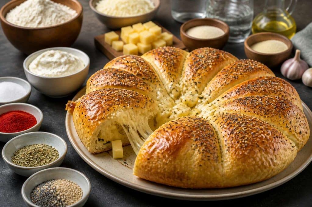 Recette de couronne apéritive au fromage crémeux
