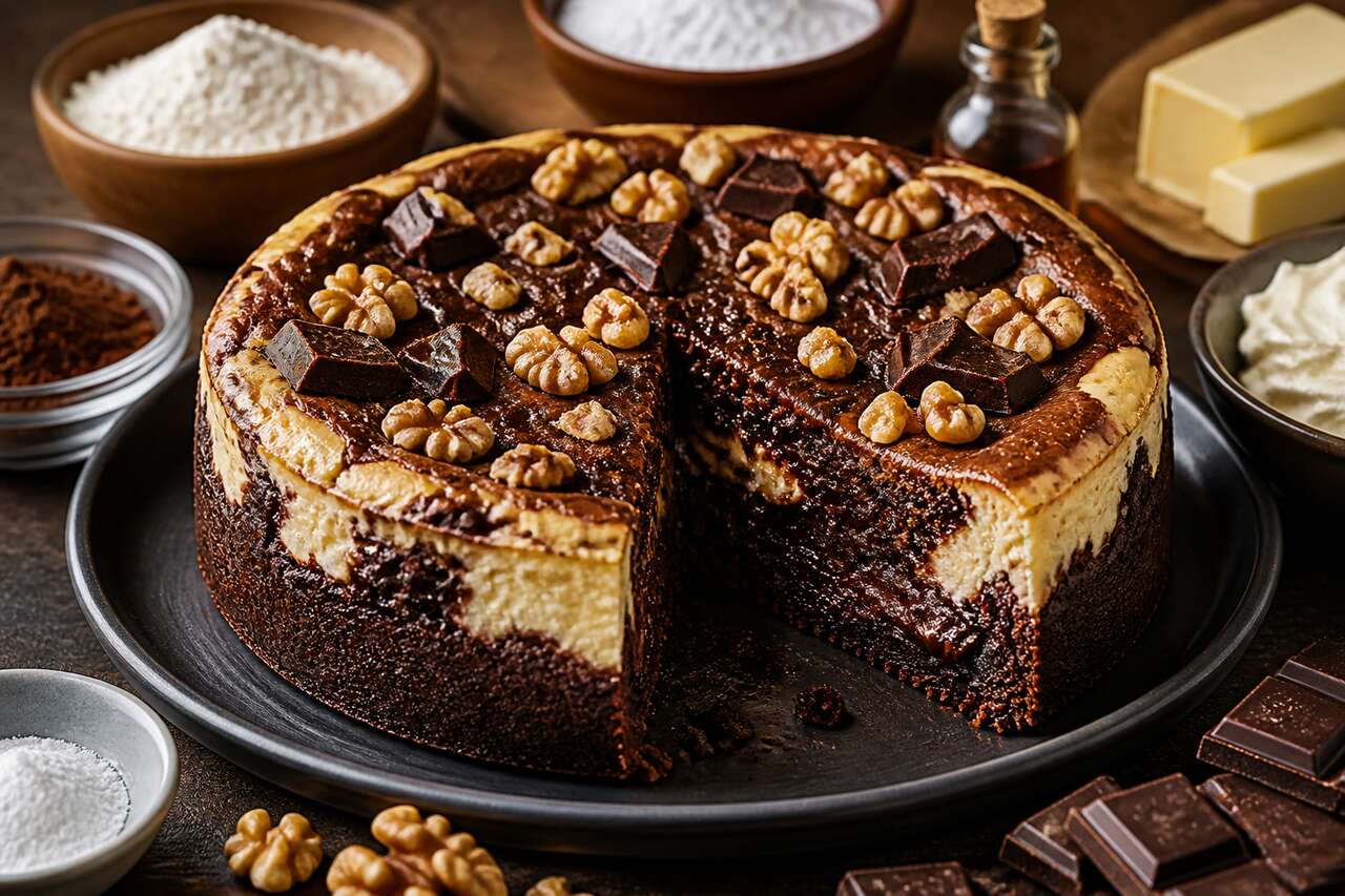 Duo Brownies-Cheesecake : recette Gourmande