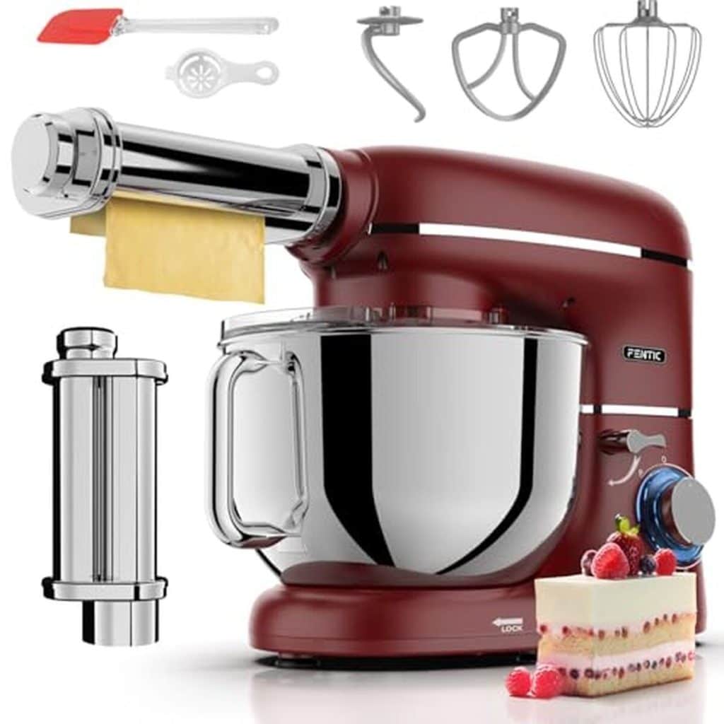 Test du robot pâtissier Fentic : puissance 2000W et machine à pâtes fraîche