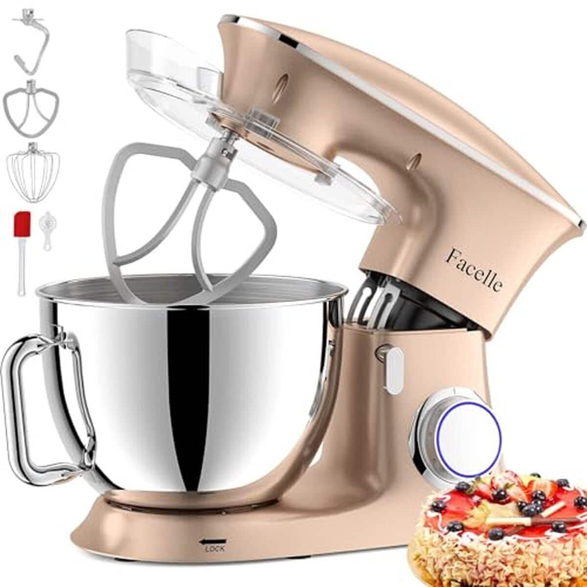 Test : robot pâtissier Facelle 2000W 8.5L puissant et multifonction