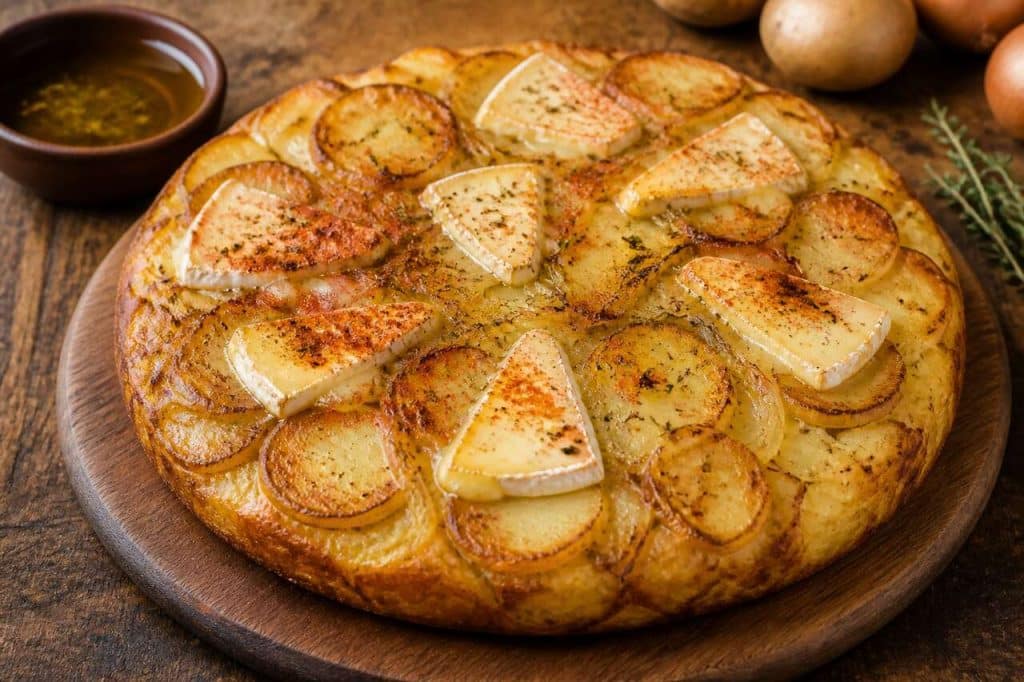 Tortilla espagnole au Camembert : recette savoureuse et originale