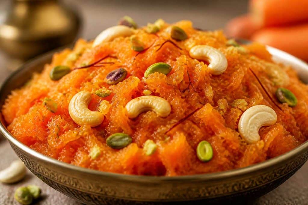 Halwa carottes, pistaches et cajou : dessert indien savoureux