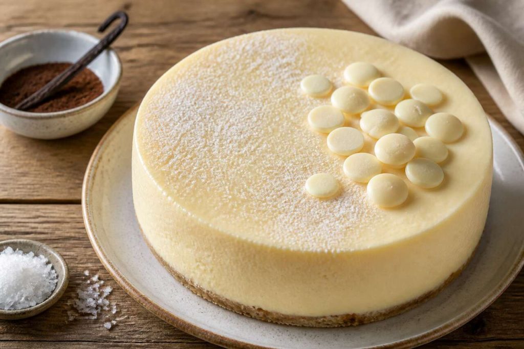 Cheesecake japonais au chocolat blanc : recette facile et aérée