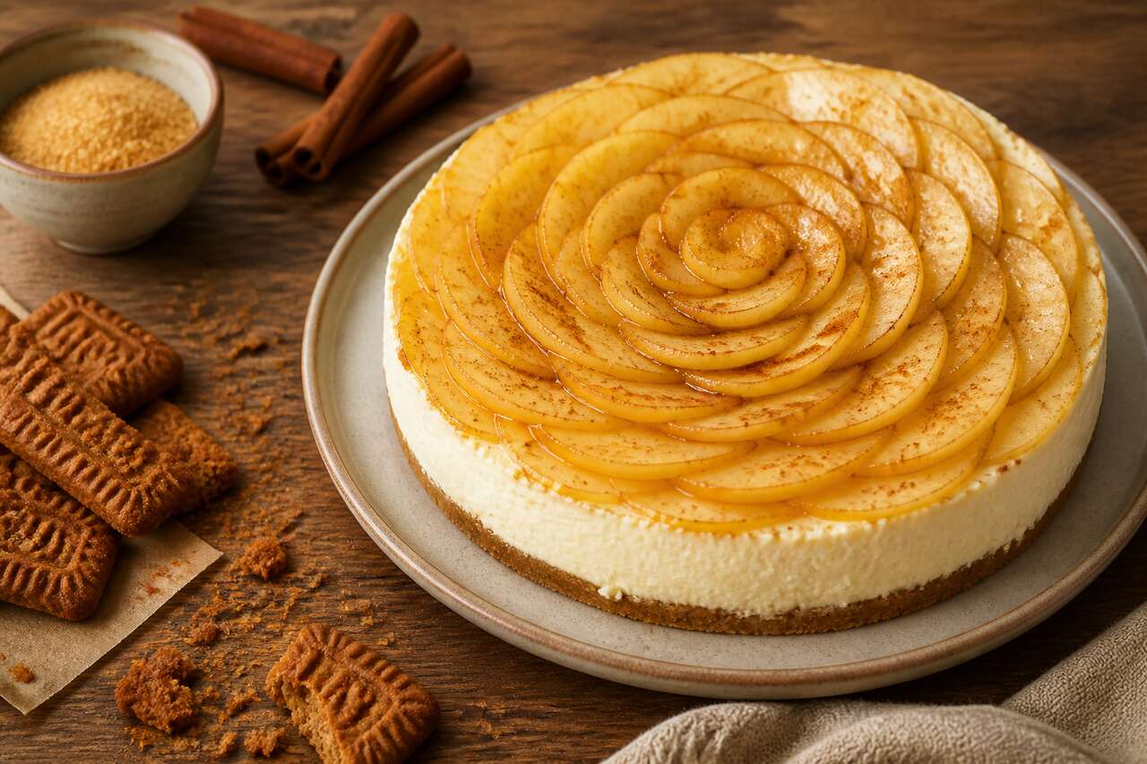 Cheesecake pommes et fromage frais : recette gourmande
