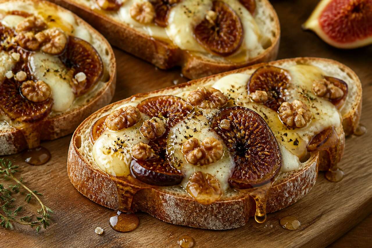 Toasts figue et fromage de brebis : la recette gourmande !