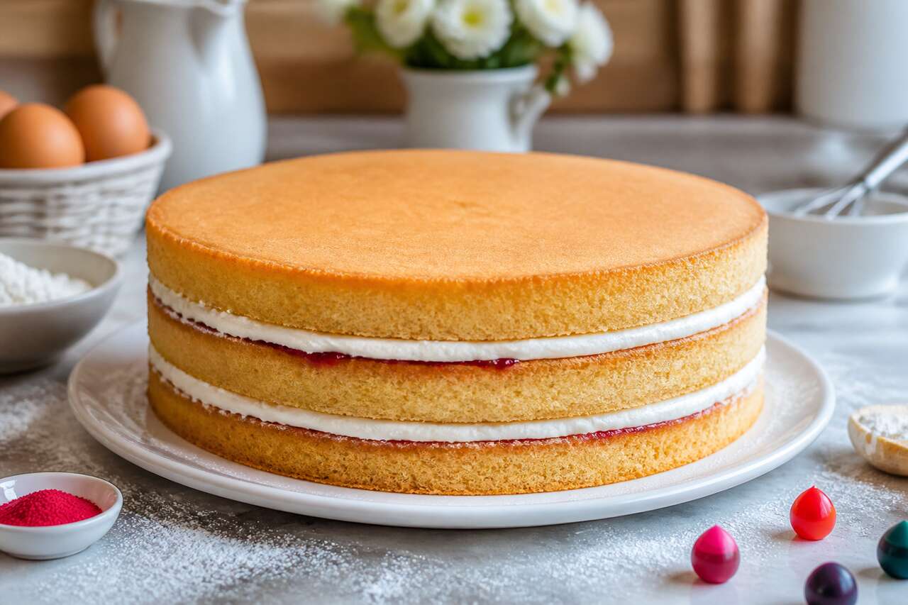 Sponge cake : recette de gâteau éponge pour cake design