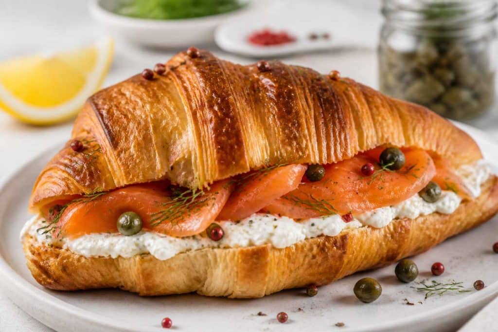 Croissant saumon fumé et fromage frais : une recette gourmande